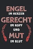 ENGEL IM HERZEN GERECHT IM KOPF MUT IM BLUT: Terminplaner für 2022. Geeignet als Kalender, Notizbuch und Tagebuch mit 120 Seiten.