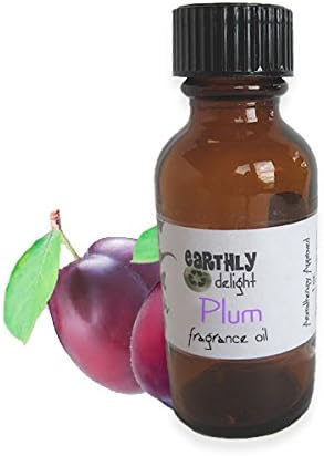 Earthly Delight Plum Fragrance Oil 1 Oz. Amber Bottle