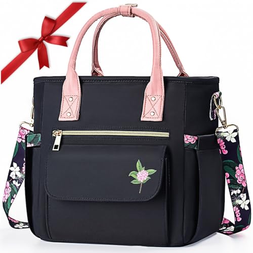 GLORIEROO Deluxe Insulated Lunch Box Bag Women - Leakproof Waterproof Cooler with Multi Pockets Removable Strap for Work Picnic - Teacher Mothers Day Christmas Birthday Gifts