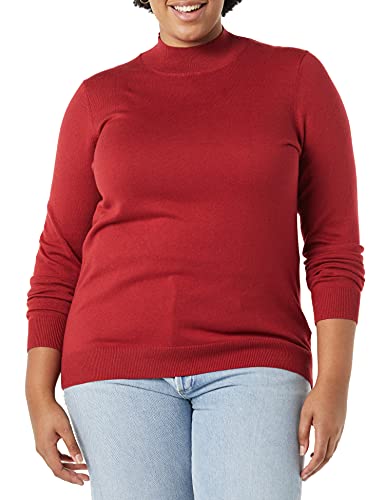 Image of Amazon Essentials Women's Lightweight Mock Neck Pullover Sweater, Regular Fit (Available in Plus Size)