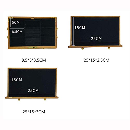 Boîte de rangement de bijoux en flanelle rétro sur votre coiffeuse