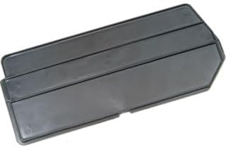 Quantum DUS270 Storage Bin Divider Accessory | Tools Supply Parts Container Separator Fits with QUS270 Bin for Industrial Warehouse Hardware Factory School Office Hospital | Black, Plastic (Pack of 6)