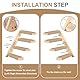 Holz Katzentreppe, Katzenleiter mit Juteseil, Katzentreppe Wand, Katzenbretter für die Wand, Katzen Treppe, Katzentreppe Kletterwand Katze für Katze Klettern Spielen (4 Stufen)