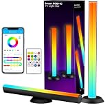 TJOY Smart Wi-Fi Light Bar, Compatible with Alexa&Google Assistant, Gaming Desk Lights with Music Sync&Scene Modes, RGB TV Light Bar, Mood Lighting for Game, PC, Monitor (2.4GHz WiFi only)