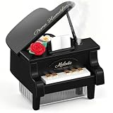 JOSTART Piano Humidifier, 350ml Mini Desktop Cool Mist, Classic Black