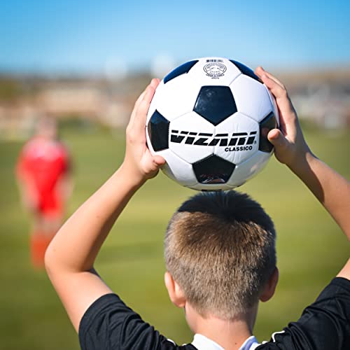 Vizari Classico Soccer Ball, White, 4 #TOP4