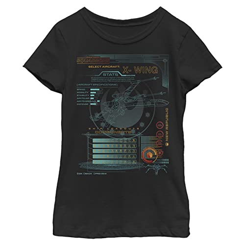 T-shirt Star Wars Squadrons noir XL idéal pour le collège et le gaming