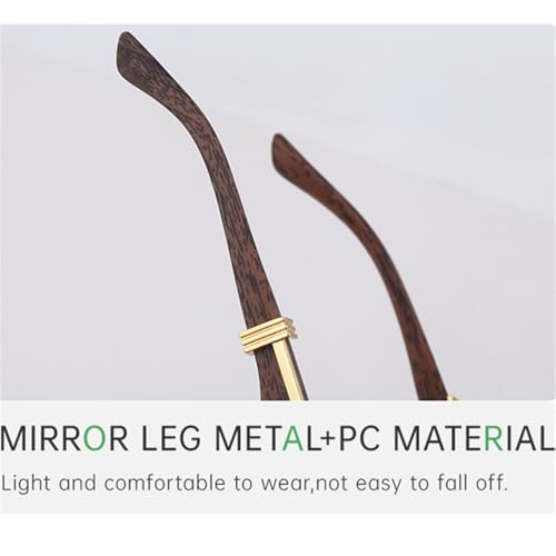 ZIUTNSAV-Small Frame Octagon Rimless Sunglasses Men Vintage Frameless Sun Glasses For Male Leopard Eyewear Shades UV4004