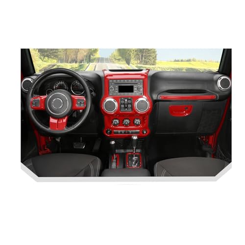 JeCar Red Interior Trim Kit JK 2011-2017