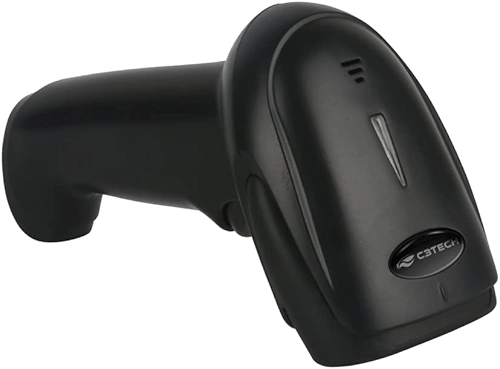 Leitor de codigo de barras C3Tech sem fio 2.4GHz LB-W110BK, 1D 2D QR code, sensor Cmos,WI-FI, Leitura de imagem inversa