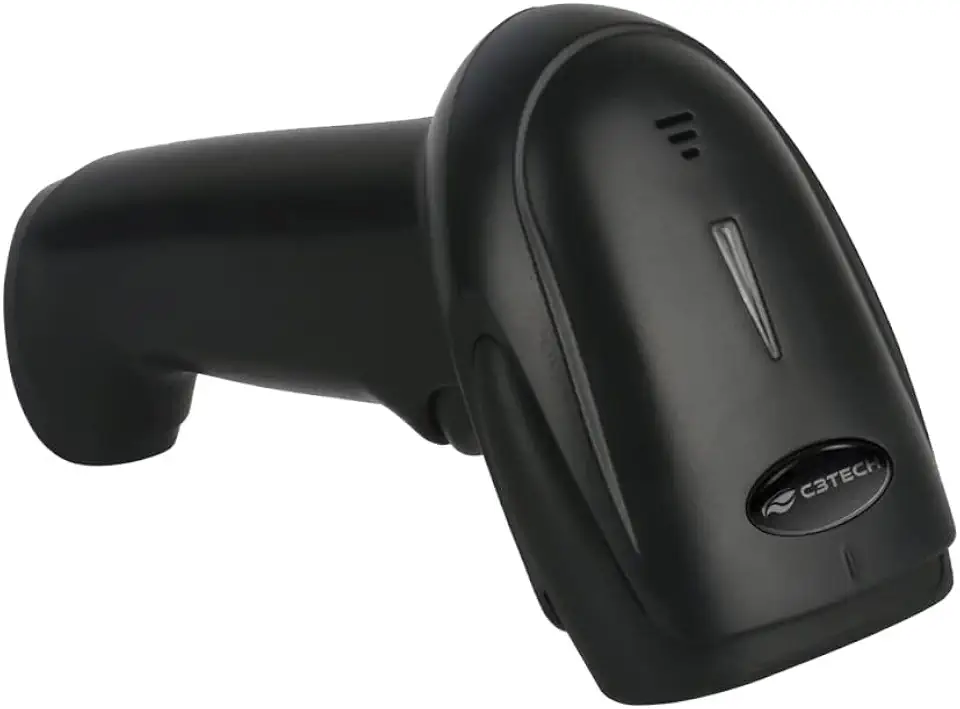 Leitor de codigo de barras C3Tech sem fio 2.4GHz LB-W110BK, 1D 2D QR code, sensor Cmos,WI-FI, Leitura de imagem inversa