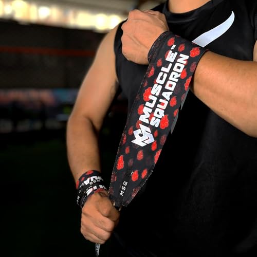 Image of Wrist Wraps for Calisthenics & Weightlifting - Heavy Duty Wrist Support & Stability (Crimson Cloud)