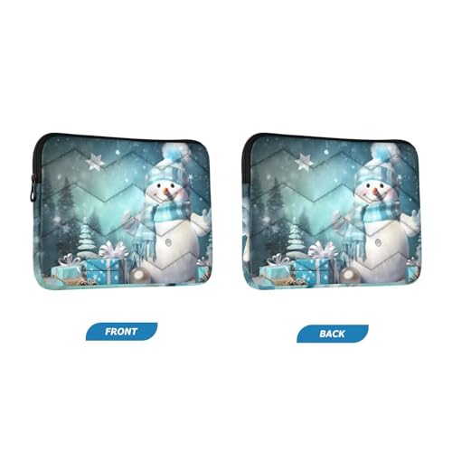 Funda para portátil 13-14 pulgadas impermeable diseño muñeco de nieve miniatura 2