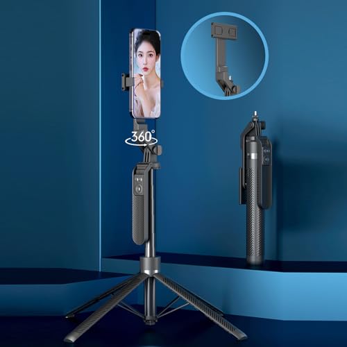 Trípode palo selfie con control remoto ajustable de aluminio para smartphones 5