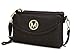 MKF Crossbody Tasche für Damen Handgelenkgriff - PU Leder Messenger Purse - Verstellbarer Schultergurt Handtasche, Becky Chocolate, Small