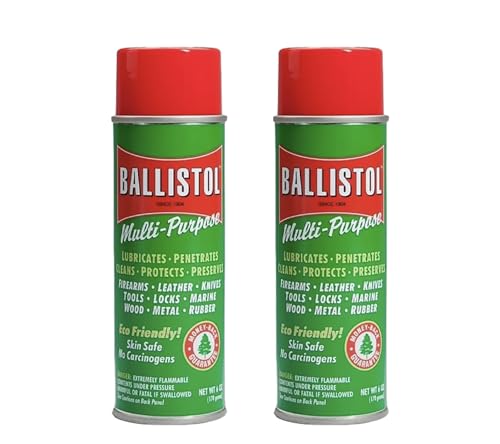 Balistol Multi-Purpose Non-CFC Aerosol Can Lubricant Cleaner Protectant 6 oz, 2 Pack