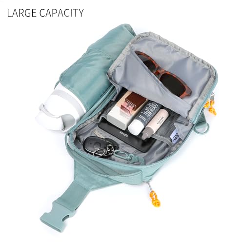 Image of FASTFAIRY Lightweight Waterproof Trendy Sling Bag: Nylon Crossbody Shoulder Purse - Traveler Commuter Women -Trip Vacation