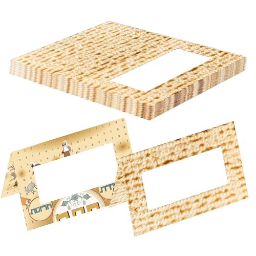 Passover Place Cards Matzah Pesach Name Table Cards 24 Pack Matzo...