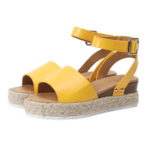 Platform Sandals for Women 2025,Ankle Strap Sandals for Women,Women's Platform & Wedge Sandals,Open Toe Espadrilles for Women,Comfy Wedges for Women,Leather Sandals,Summer Beach Shoes