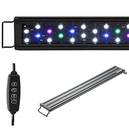 Aquaneat Led Aquarium Light, Full Spectrum, Adjustable Brightness, With Built-In Timer, Auto On Off, For 12-16 Inch Fresh Water Plant Fish Tank Light Multi-Color #TOP5