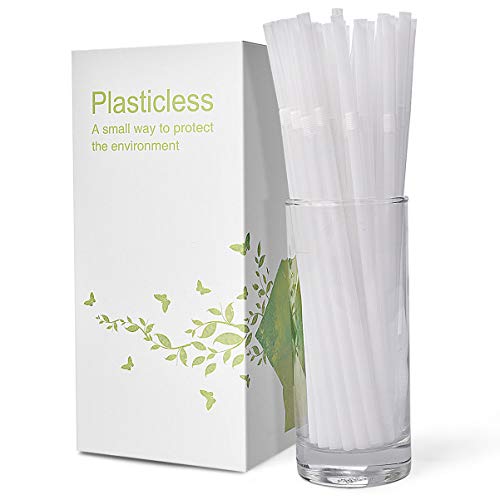 200 Count 8.25" Eco-friendly Bendable Compostable PLA Straws - KTOB Plasticless Biodegradable Flexible Drinking Straws - Thumbnail 4