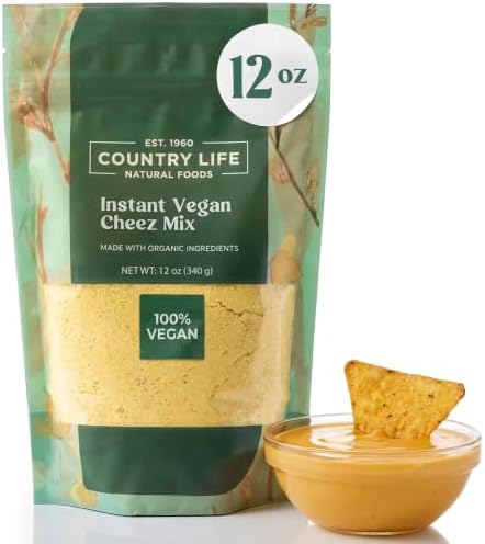 Country Life Vegan Cheez Mix 12oz | Plant-Based Dairy-Free Cheese Sauce Mix