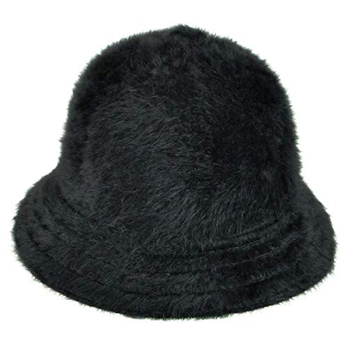 Kangol Furgora Hat, Casual Fuzzy Bucket Hat, Stylish Bucket Hat, Large, Black #TOP2
