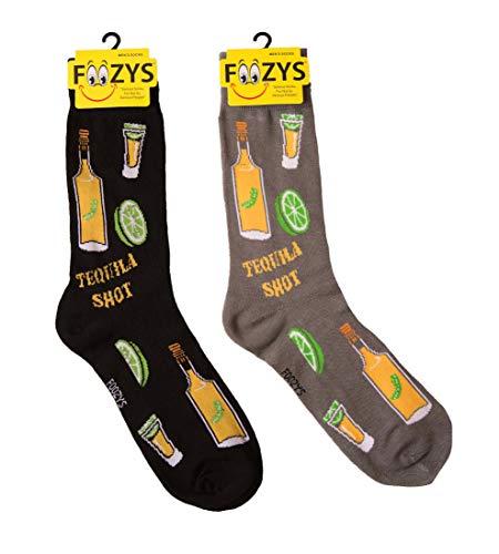 Foozys Men’s Tequila Shot Late Night Party - Up to No Good Socks