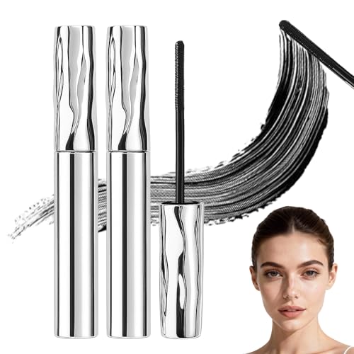 Metal Wand Waterproof Mascara 2026 New Metal Wand Mascara with Waterproof Quick Drying Formula Volumizing Lengthening and Curling for Natural 3D Lashes (1)