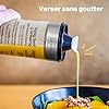 Zerodis Bouteille De Vinaigrette Shaker à Vinaigrette 200 Ml