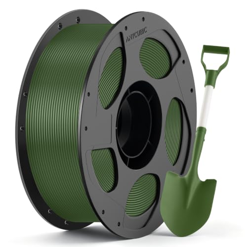 Image of ANYCUBIC ABS Filament 1.75mm, High Strength and Toughness, 3D Printer Filament Dimensional Accuracy + /- 0.03mm, 1KG Reusable Spool (2.2 lbs), Olive Green