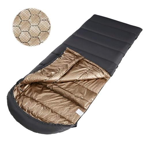 WILDROOTS Warm Sleeping Bags for Adults, Backpacking Lightweight, Cold Weather Sleeping Bag for Warm Camping Hiking Outdoor, Travel Hunting with Compression Bags