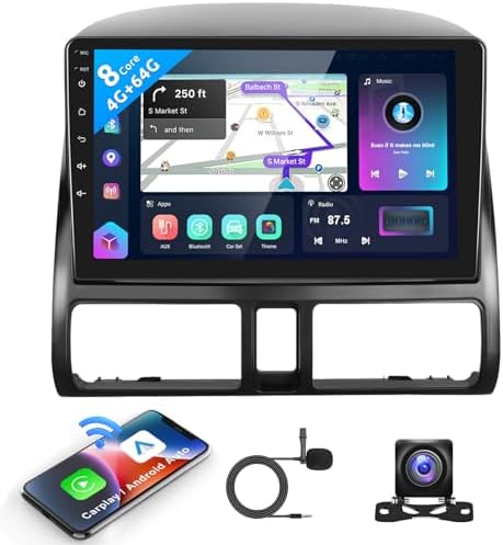 OiLiehu 4G 128G Android 15 Car Stereo For Nissan Qashqai J10 2006-2013 With Wireless CarPlay Android Auto, 9'' IPS Touchscreen Radio With WiFi GPS Mirror Link Bluetooth FM RDS EQ SWC Backup Camera - View #2