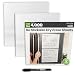 mcSquares Stickies Dry-Erase Small Whiteboard Reusable Stickers -11in x 11in 2 Pack- Never Buy Paper Post Notes Again, Its Eco-Friendly! with Smudge-Free Wet-Erase Marker