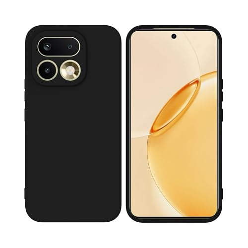Image of FIRST MART Matte Silicone Back Cover for Realme 16 Pro - Black