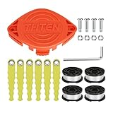 THTEN AF-100 Trimmer Blades Head Replacement Spool 30Ft 0.065' Compatible with Black & Decker GH600,GH610,GH900,GH912,ST6600,ST7000,ST7700,NST1118,NST2118,LST220,LST300 Line String Trimmer 20 Pack