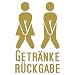 Produktbild Getränkerückgabe Aufkleber WC Türaufkleber Bad Flur Toilette Aufkleber (Gold)