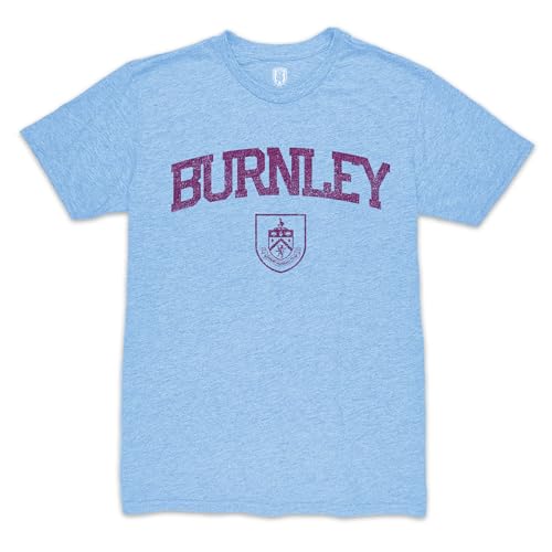 Burnley FC Word Mark Vintage Tri-Blend T-Shirt - Blue