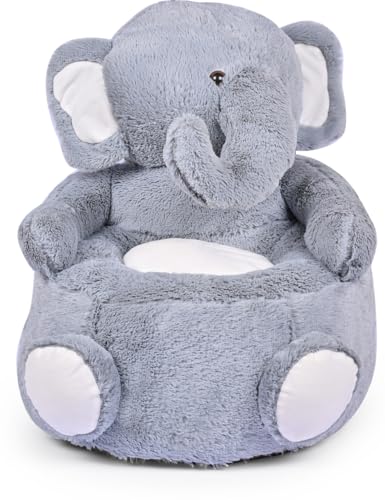 Image of 60cm Large Baby Soft Plush Cushion Baby Seat Or Rocking Chair| Kid Cartton Sofa | BBY Sofa | Couch for BBY Use for 1 Year to 2 Year Kid (Elepnt Large Sofa)
