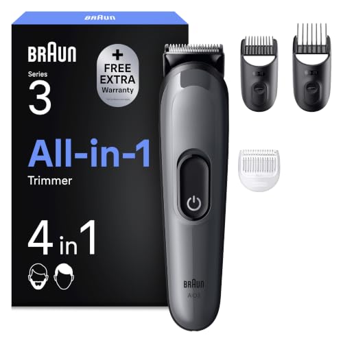 Braun Recortadora Todo en Uno Series 3, AIO3500, Gris