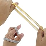 RESTALLADNWEST Sleeve Garters, 2 Pair Shirt Sleeve Holders, Anti-Slip Metal Garter Armbands, Elastic Adjustable Garter Armbands, Arm Garters Shirt Garters for Men Women (Gold & Silver) - Image 5