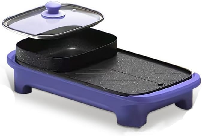 Electric Grilling Plate Dormitory Shabu-shabu Hot Pot Barbecue Oven All-in- Pot Barbecue Machine