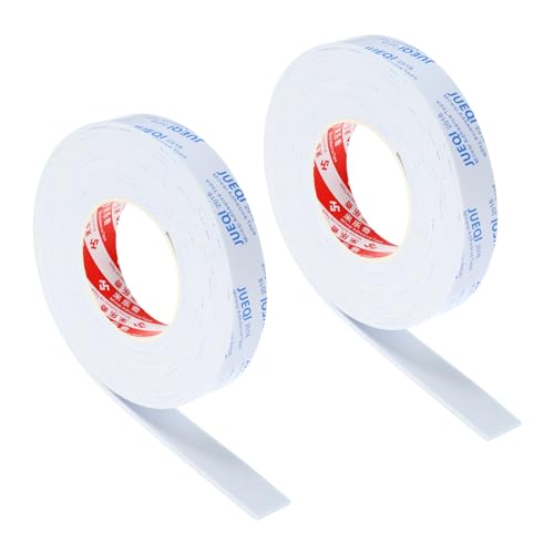 PATIKIL 1" W x 1/8" T x 16.4Ft EVA Single Sided Foam Tape, 2Pcs Multipurpose Sealing Strip Foam Waterproof Weather Stripping Foam Sealing Foam Strips with Adhesive for Door, White