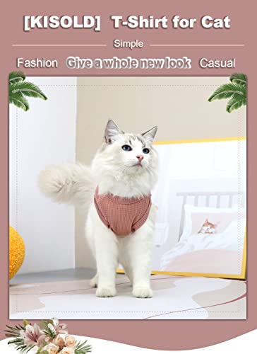 Cat Clothes, Kisold Pet Cat Clothes Chic Bear Casual T-Shirt Apparel For Cat Kitten Puppy For Spring And Summer, Pink, S #TOP1