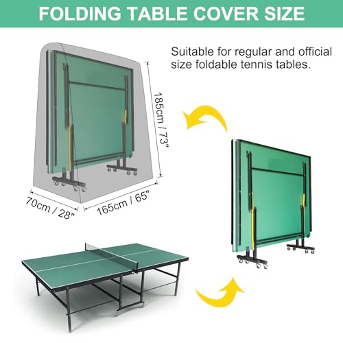 Housse de tennis de table robuste PATIKIL, bâche Oxford 600D imperméable et durable