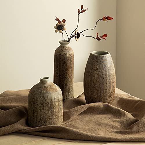 Vase en céramique vintage moyen pour vos compositions de fleurs séchées - 6