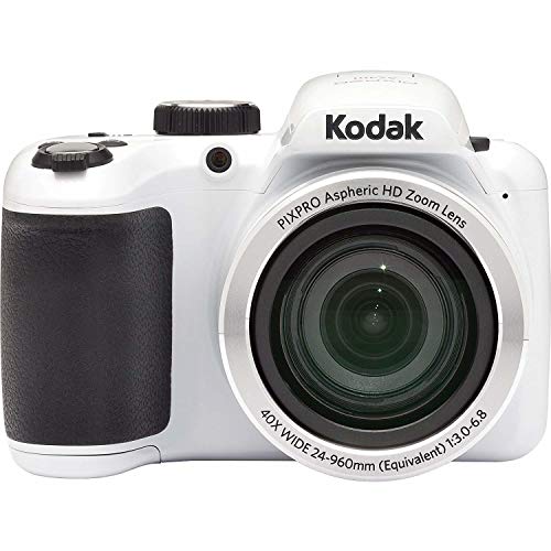 Kodak Pixpro Az401 Astro Zoom Digital Camera (White) Bundle With Kodak 32Gb Sdhc Memory Card And Rapid Aa Battery Charger With 4 Aa Batteries (3 Items) #TOP1