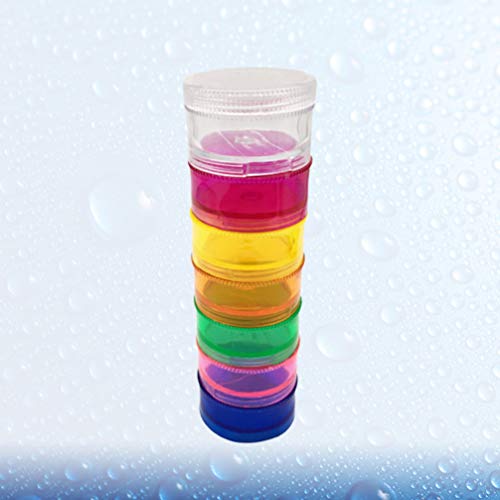 ExCEART 1 conjunto semanal para comprimidos de 7 dias, organizador de comprimidos selado, porta-comp