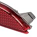 Ymiko Rear Bumper Marker Reflector Replacement for 2018 and Up 2 Pcs Rear Bumper Reflector Left Right OE Number 81920 06060 TO1185110 Red Tail Bumper Reflector