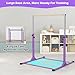 Joppoint Gymnastics Bar, Adjustable Gymnastic Horizontal Bar for Kids Age 3-15 Home Gym Equipment Indoor (Purple)